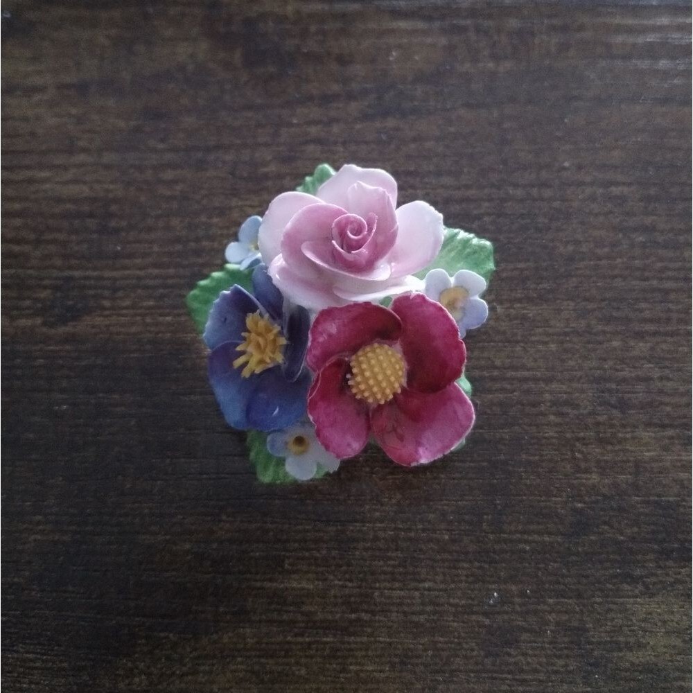 Aynsley Floral Ceramic Brooch